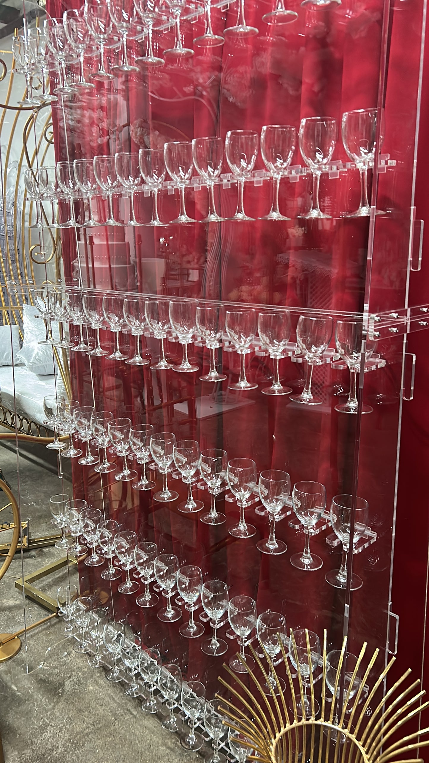 Location uniquement Murs à cocktail capacité 72 verres