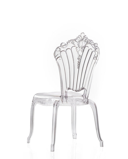 Chaise Belle Époque plexis transparente