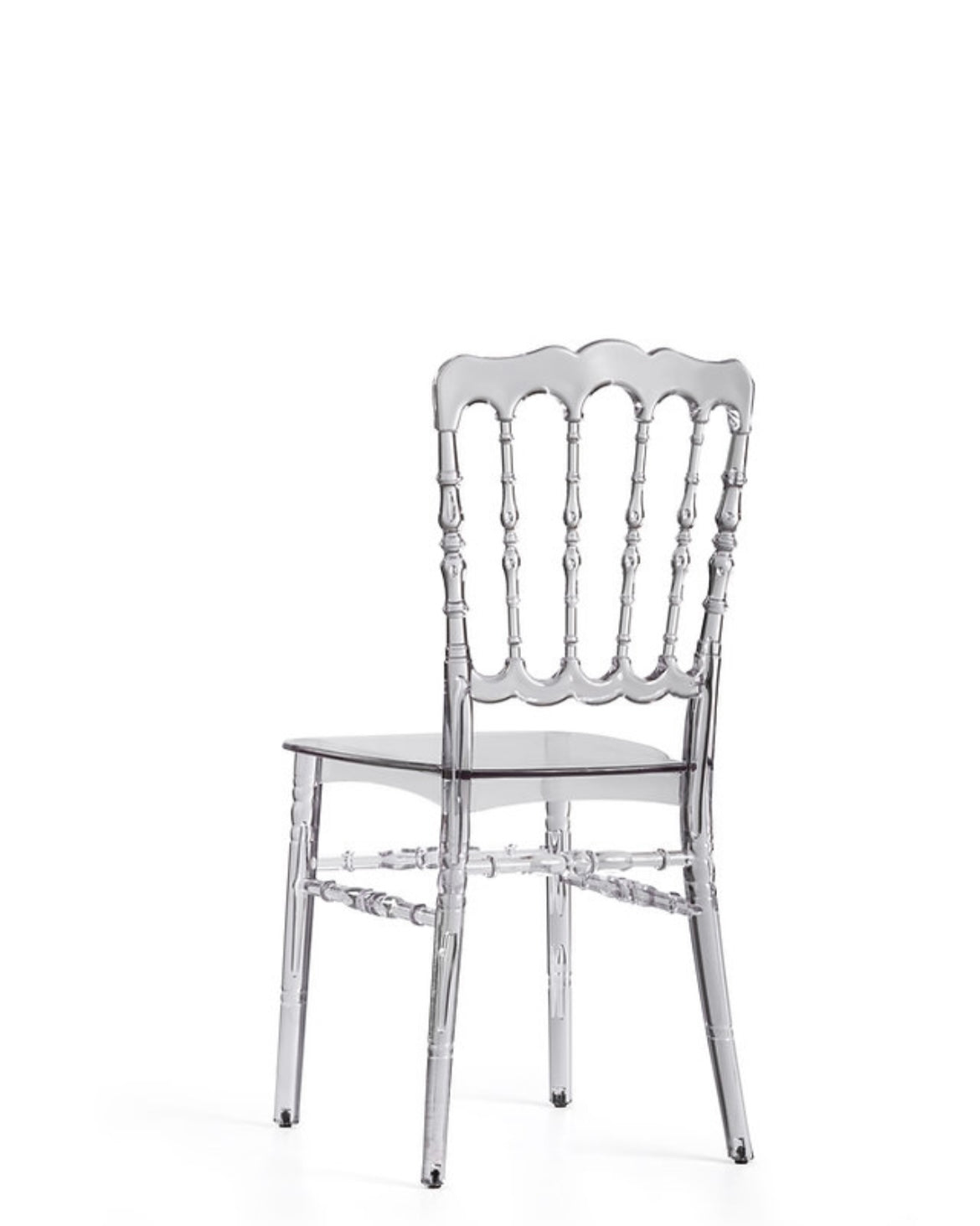 Chaise Napoleon plexis transparente