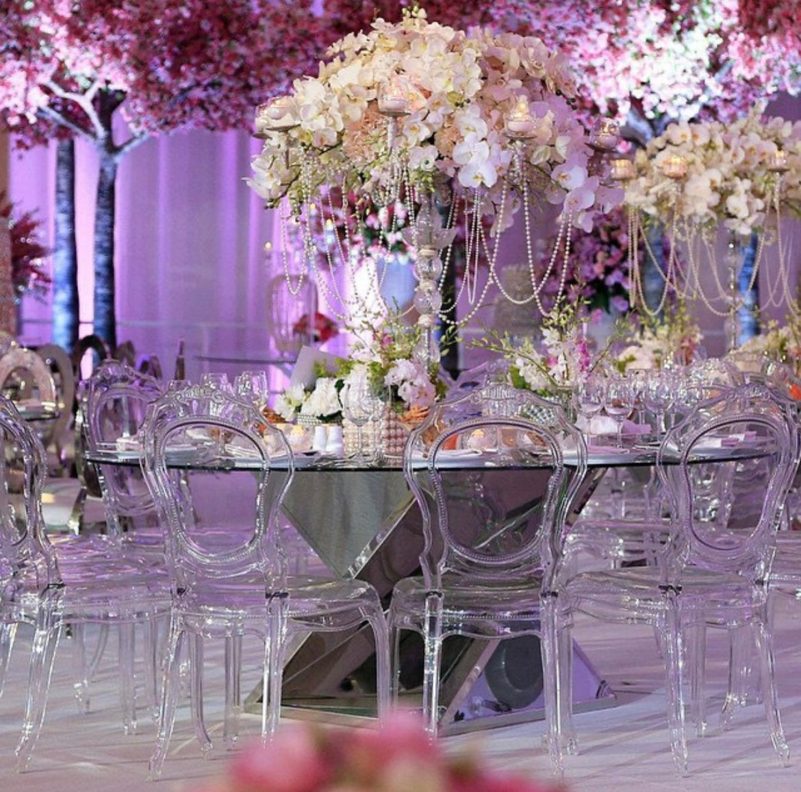 Chaise Vogue plexis transparente