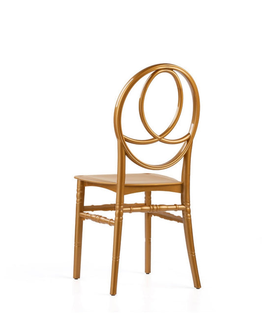 Location chaises Medaillon or