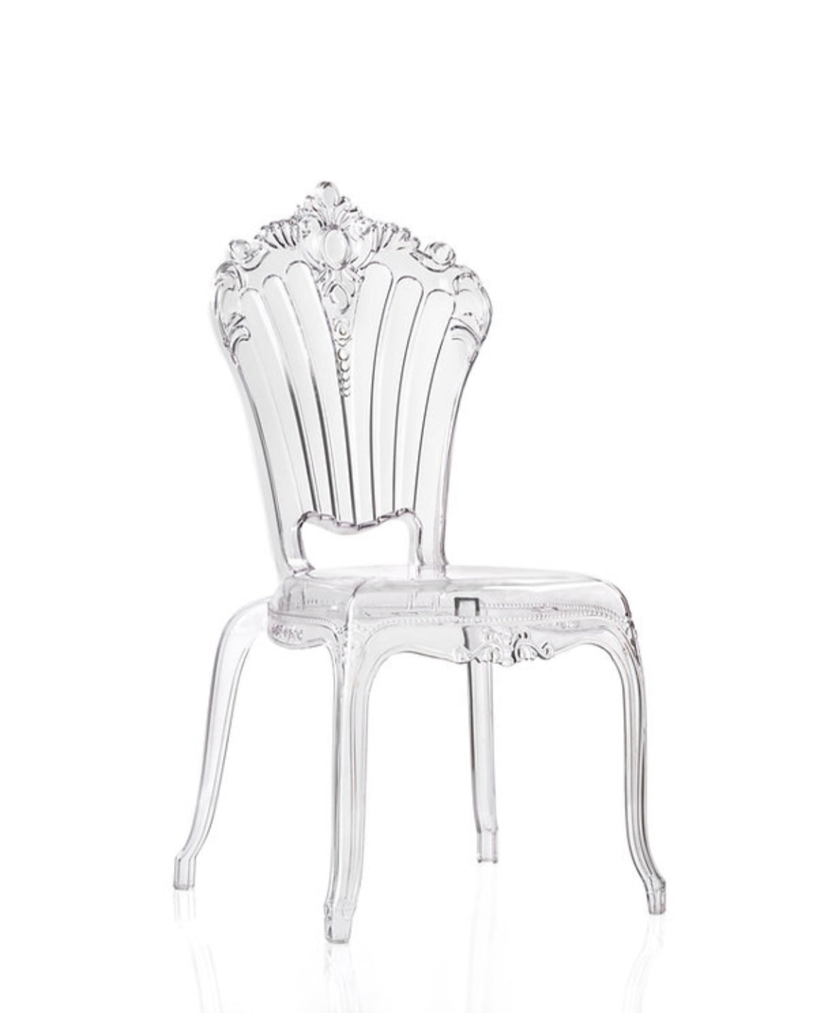 Chaise Belle Époque plexis transparente
