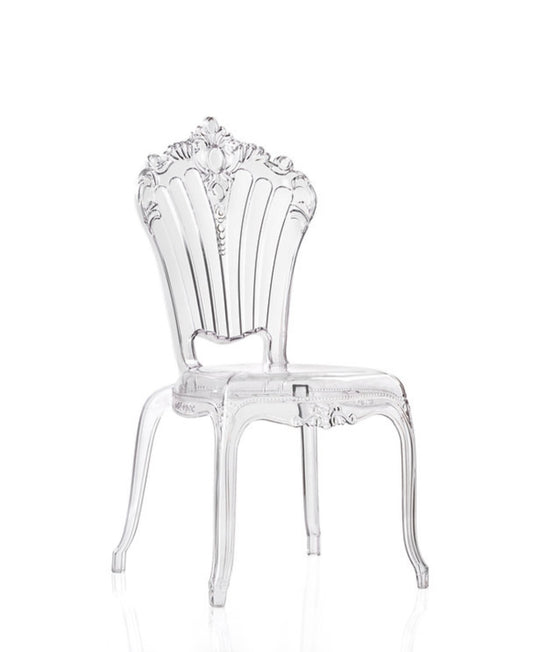 Chaise Belle Époque plexis transparente