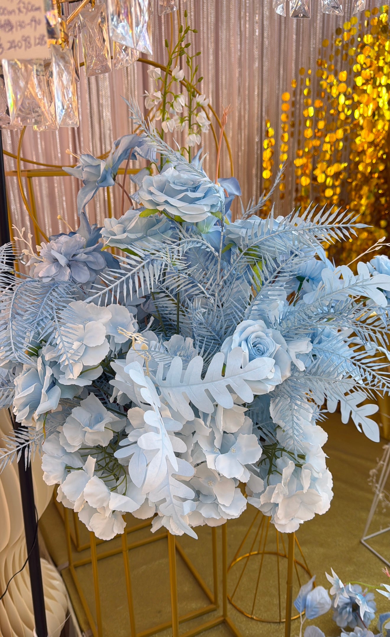 Fleurs Artificielles Bleu