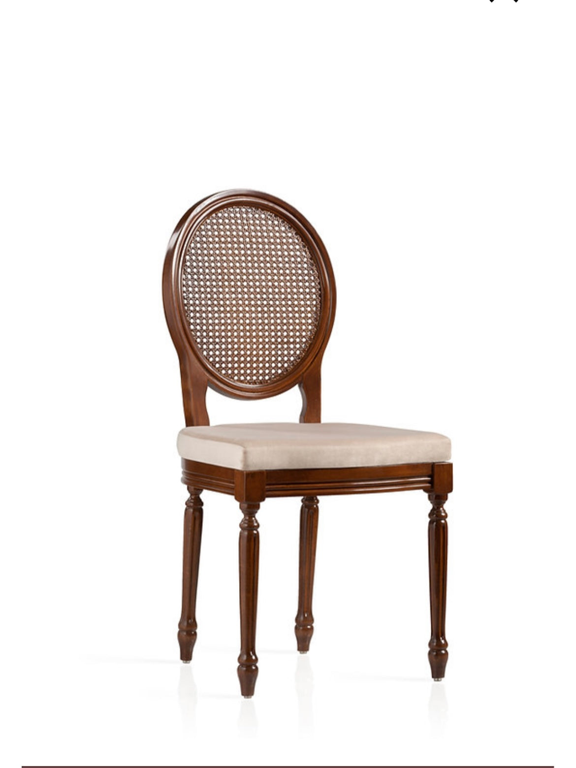 Chaise Medaillon bois