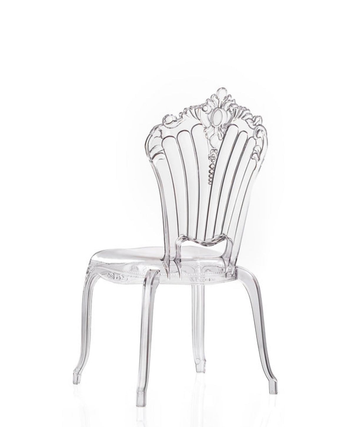 Chaise Belle Époque plexis transparente