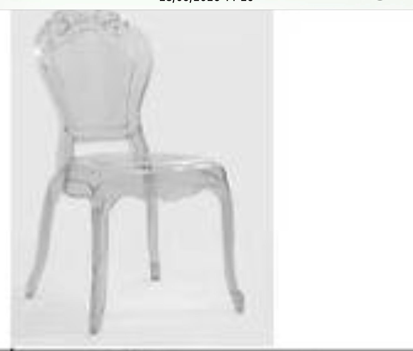 Chaises Baroque en Plexiglas