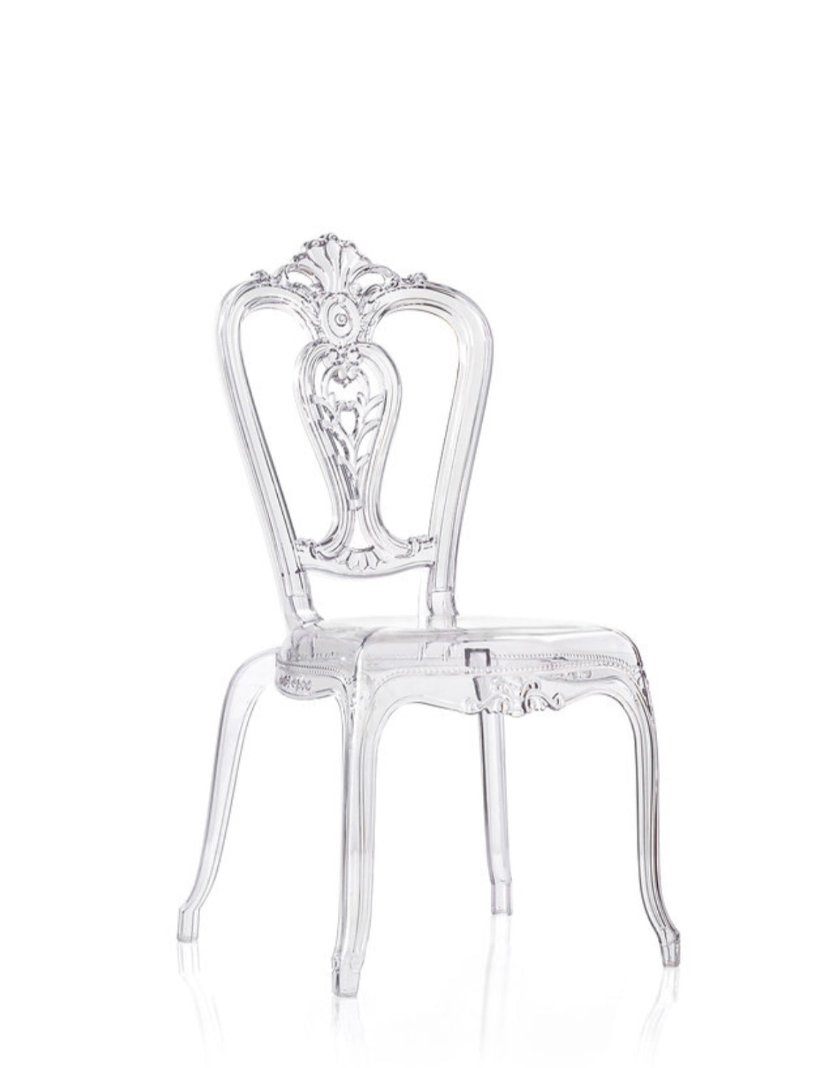 Chaise Baroque Plexis transparente