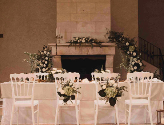 Chaise Napoléon blanches