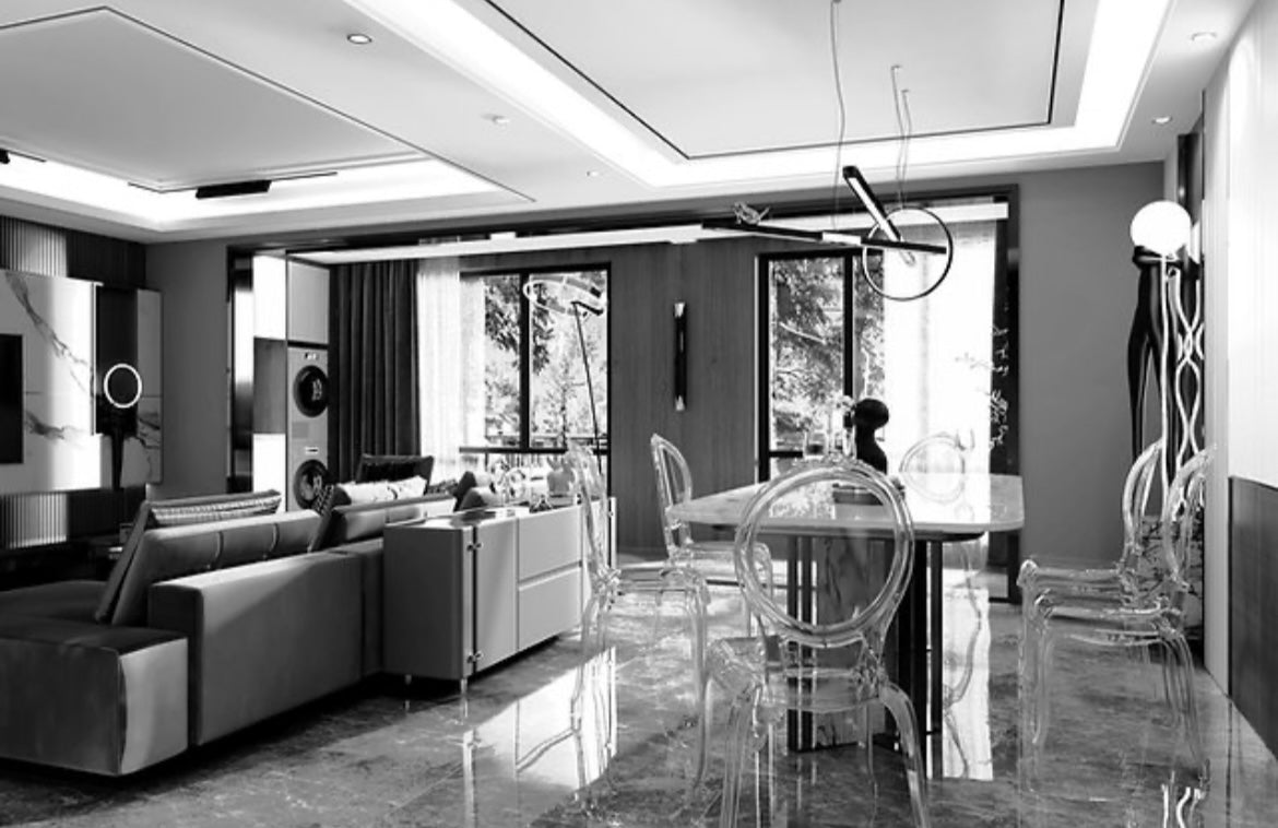 Chaise Medaillon Plexis transparente