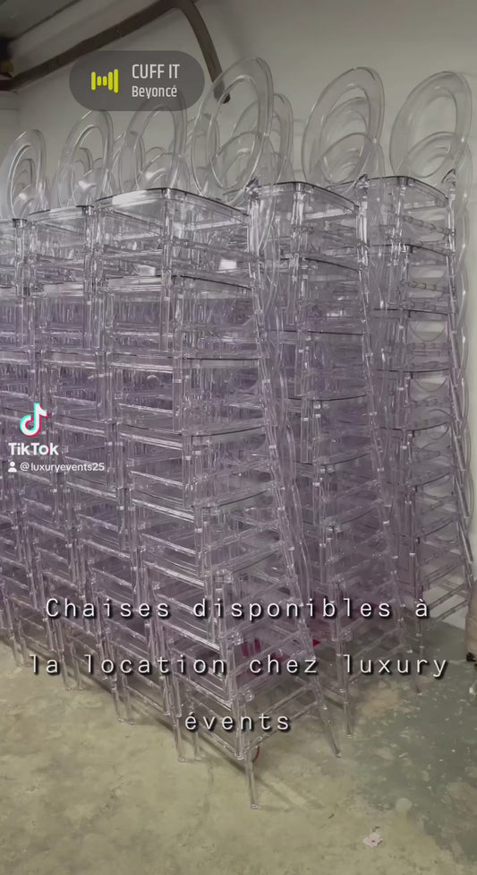 Location chaises Medaillon Plexis